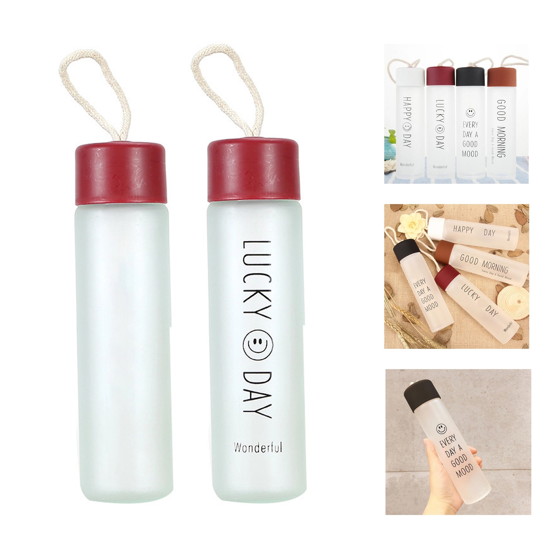 Slim Glass Water Bottle 11