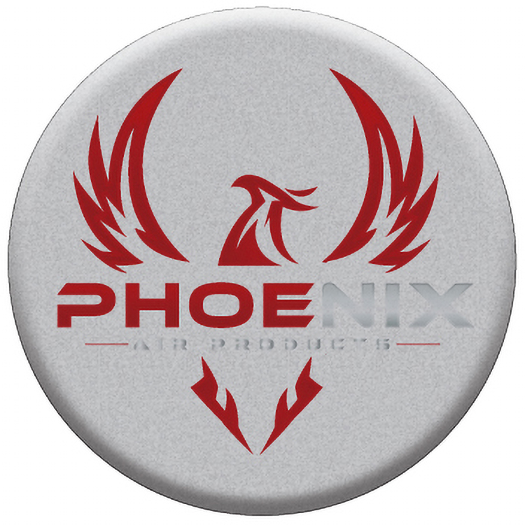 4 Sq. Inch Custom 4 Colour Process Matte Silver Polyester Domed Decal