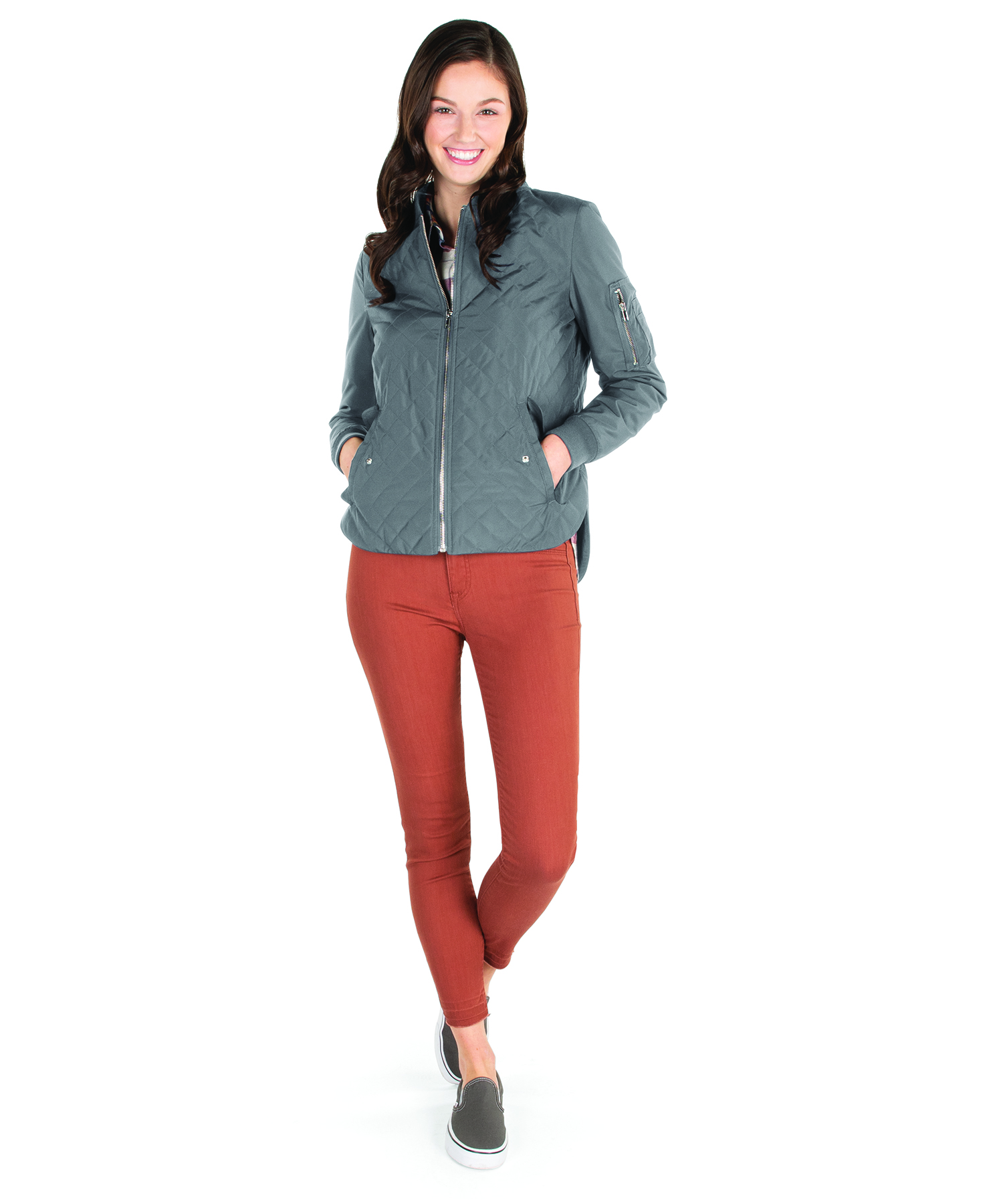 Women's Quilted Boston Flight Jacket 21