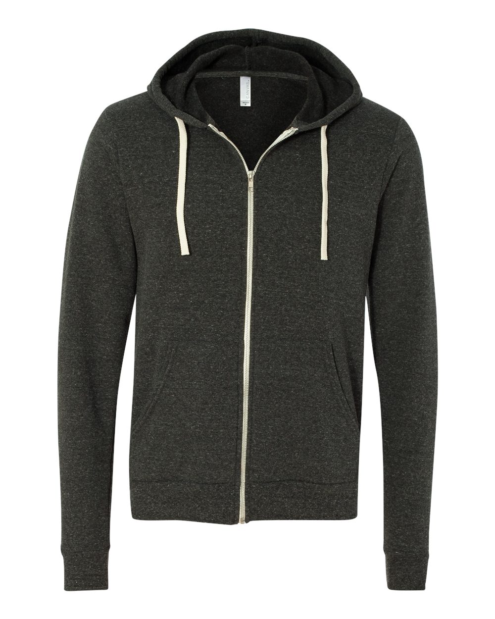 Unisex Triblend Sponge Fleece Full-Zip Hoodie Sweatshirt - 3909 12