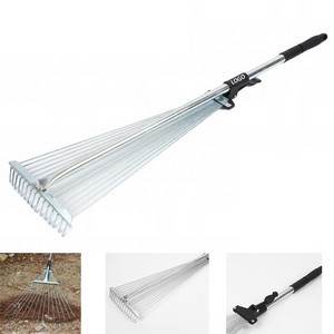 15 Tooth Stainless Steel Grass Rake For Lawn Care 8
