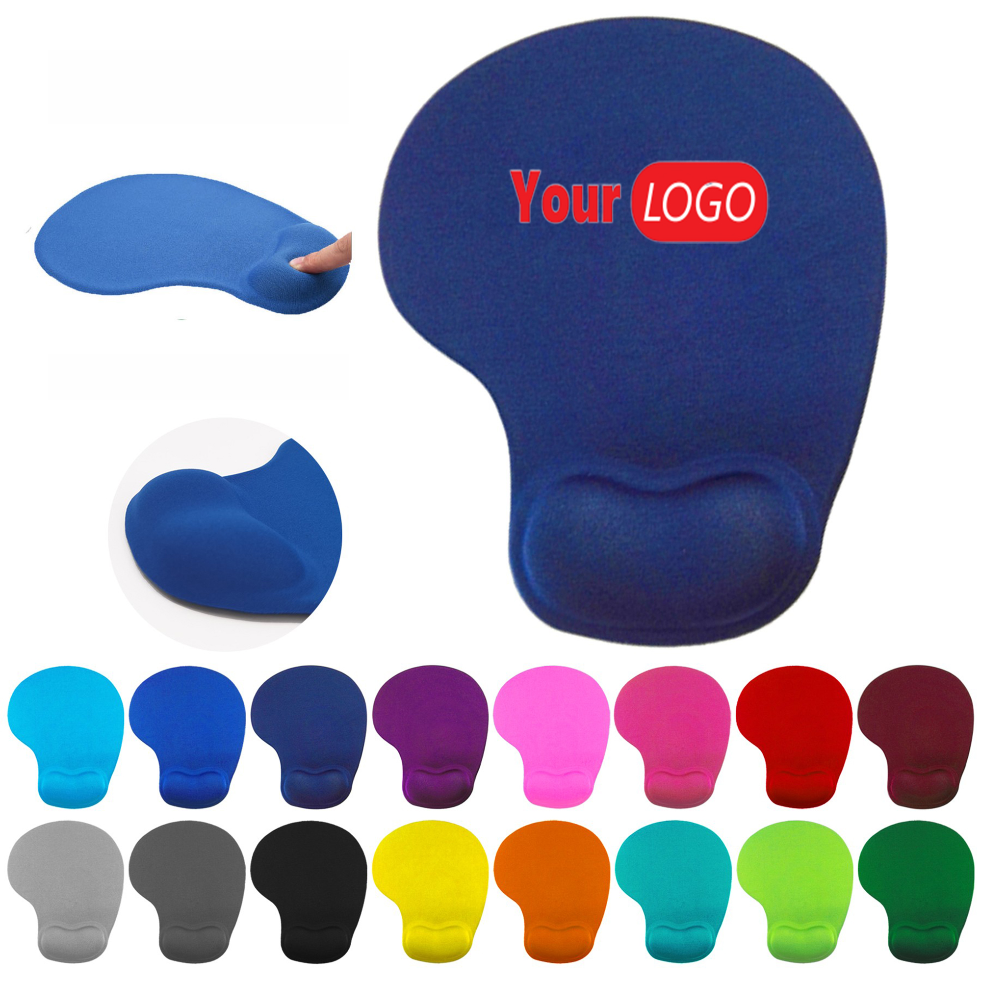 Custom Full Color Wrist Rest Mouse Pad MOQ 10pcs 2