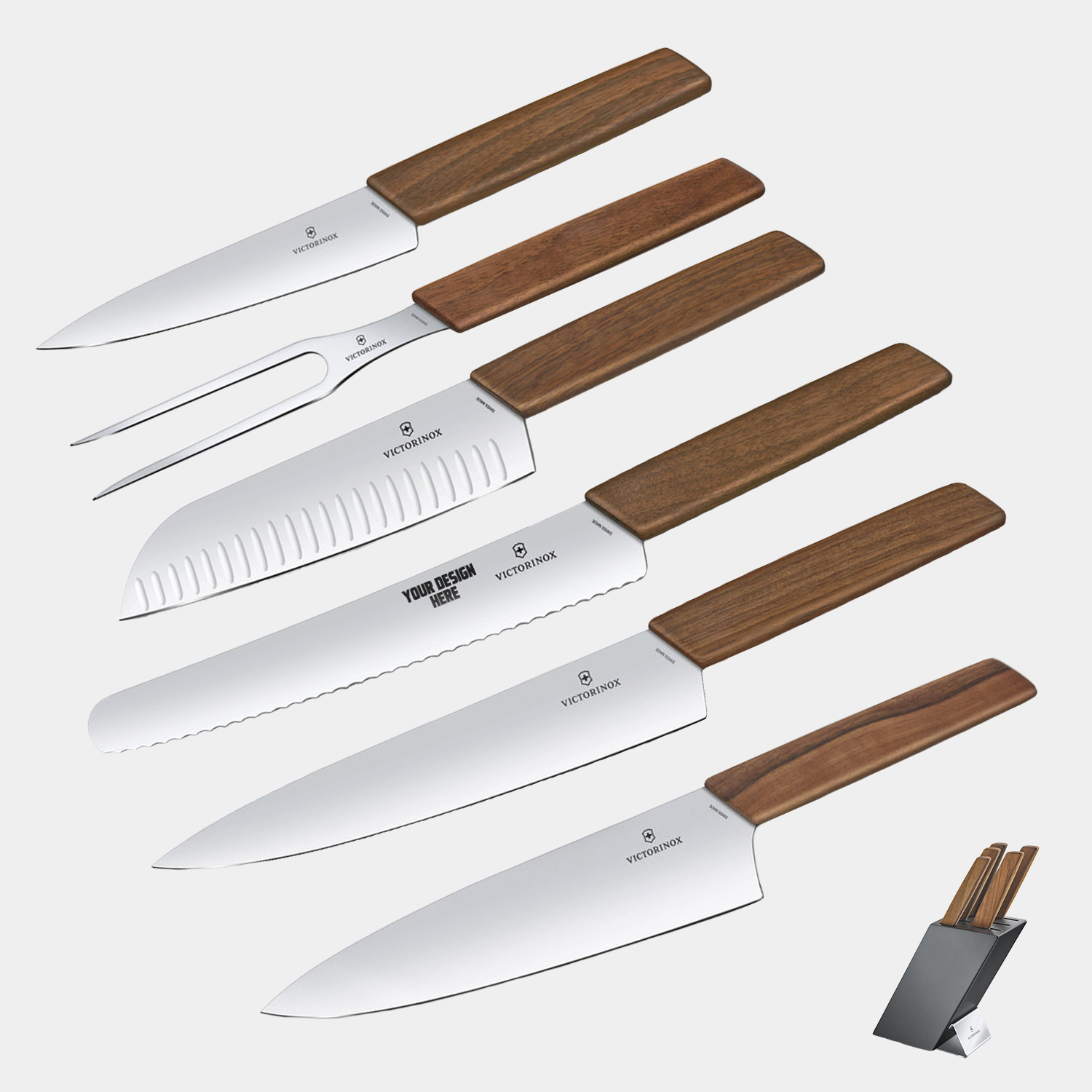 Victorinox® - Swiss Army German Made 6-Piece Block Knife Set 2