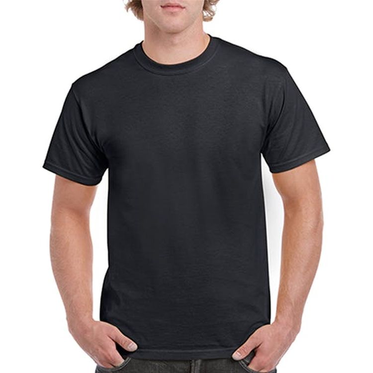 Men's Irregular T-Shirts Black Large