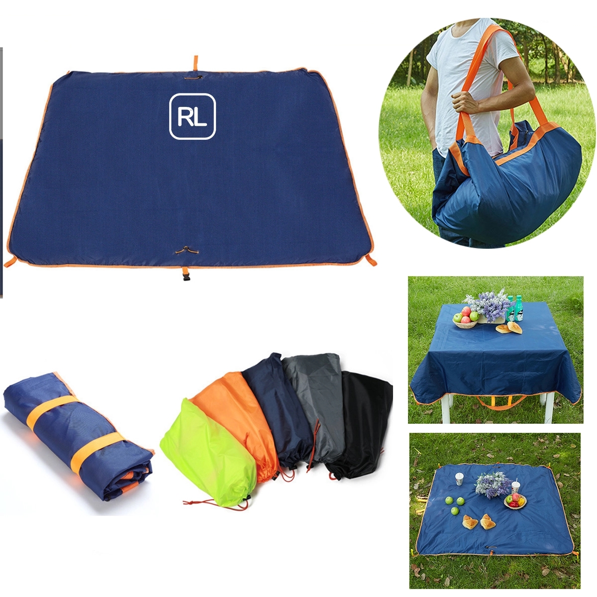 2 In 1 Picnic Beach Camping Blanket And Bag 2