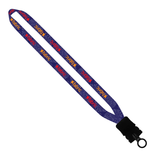 5/8" Tubular Lanyard with Plastic Snap-Buckle Release & O-Ring 3