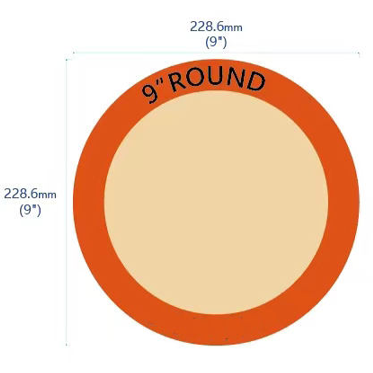 9 Inch Silicone Fiberglass Baking Mat 5