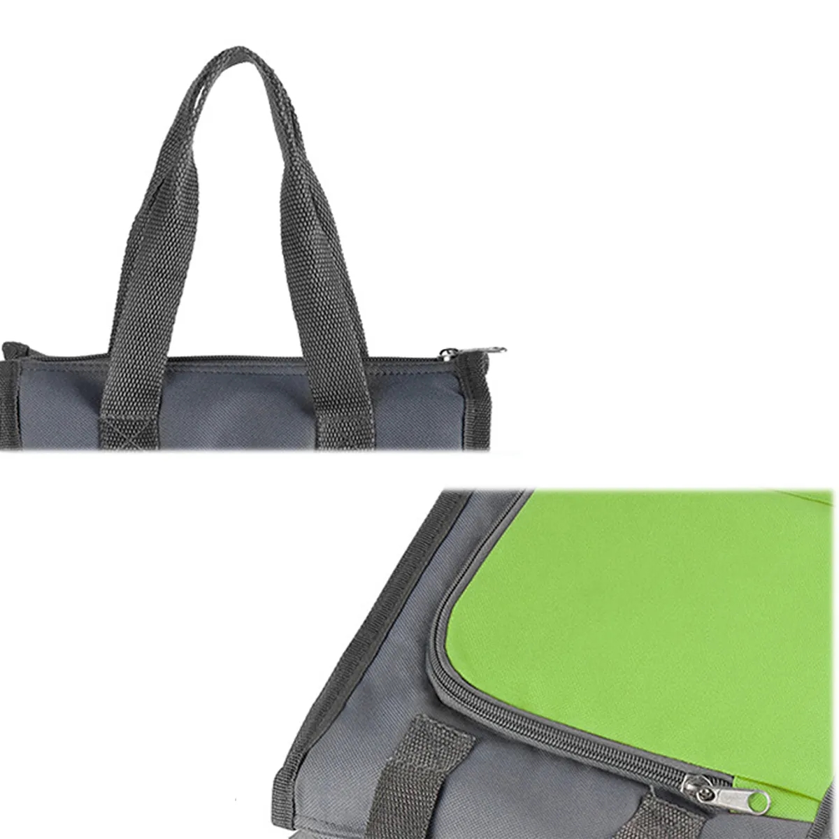 Portable Insulated Lunch Cooler Bag With Front & Mesh Pocket 4