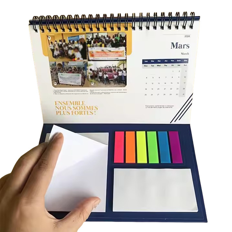 Desk Calendar and Sticky Notepad Set 1