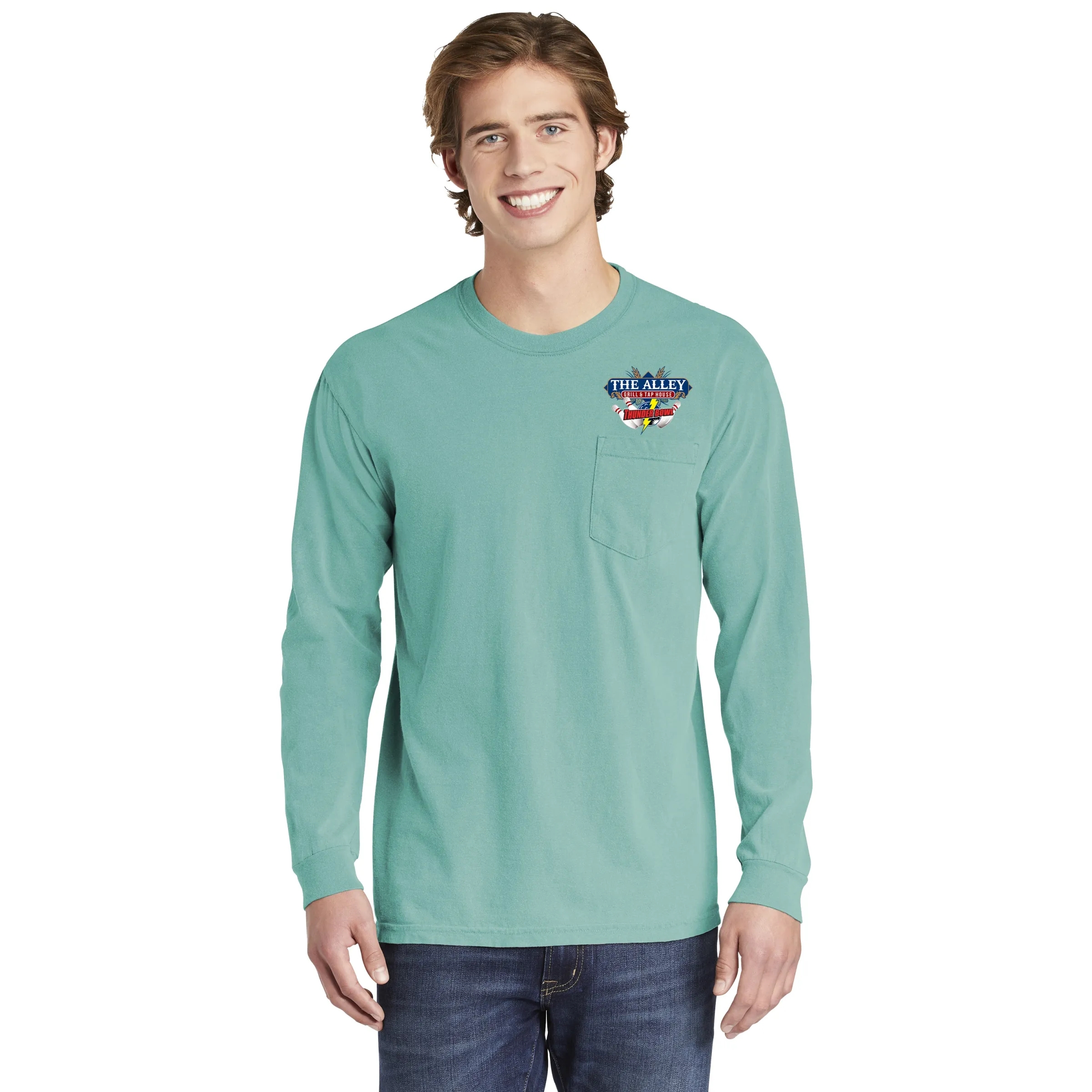 COMFORT COLORS ADULT 6.1 OZ LONG-SLEEVE POCKET T-SHIRT 33