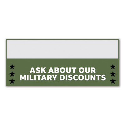 Usa Made Paper Badge Ribbon Full-Color (1.25"x3")