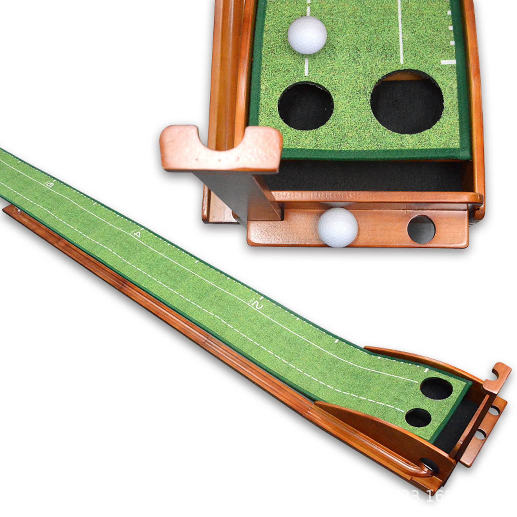 Golf crystal velvet wooden putter practice mat 5