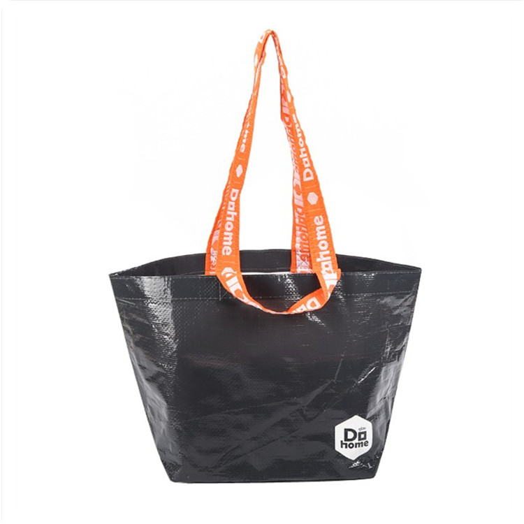 Laminated Boat Tote Bag With Custom PP Webbing Double Handles 1