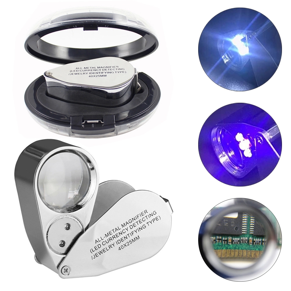 Jewelry Loupe 40X Magnifier with LED Light 2