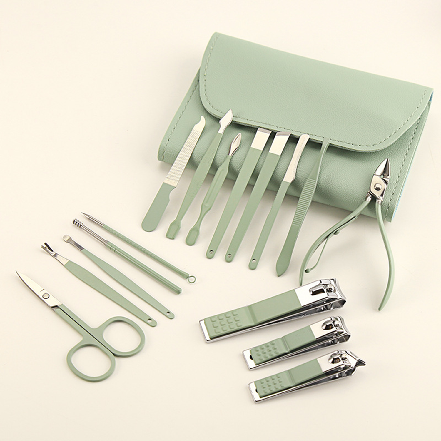 16Pcs Nail Clippers Manicure Tool Set 2