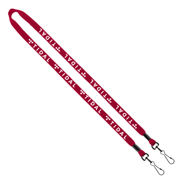 1/2" Cotton Double Swivel Hook Lanyard 16