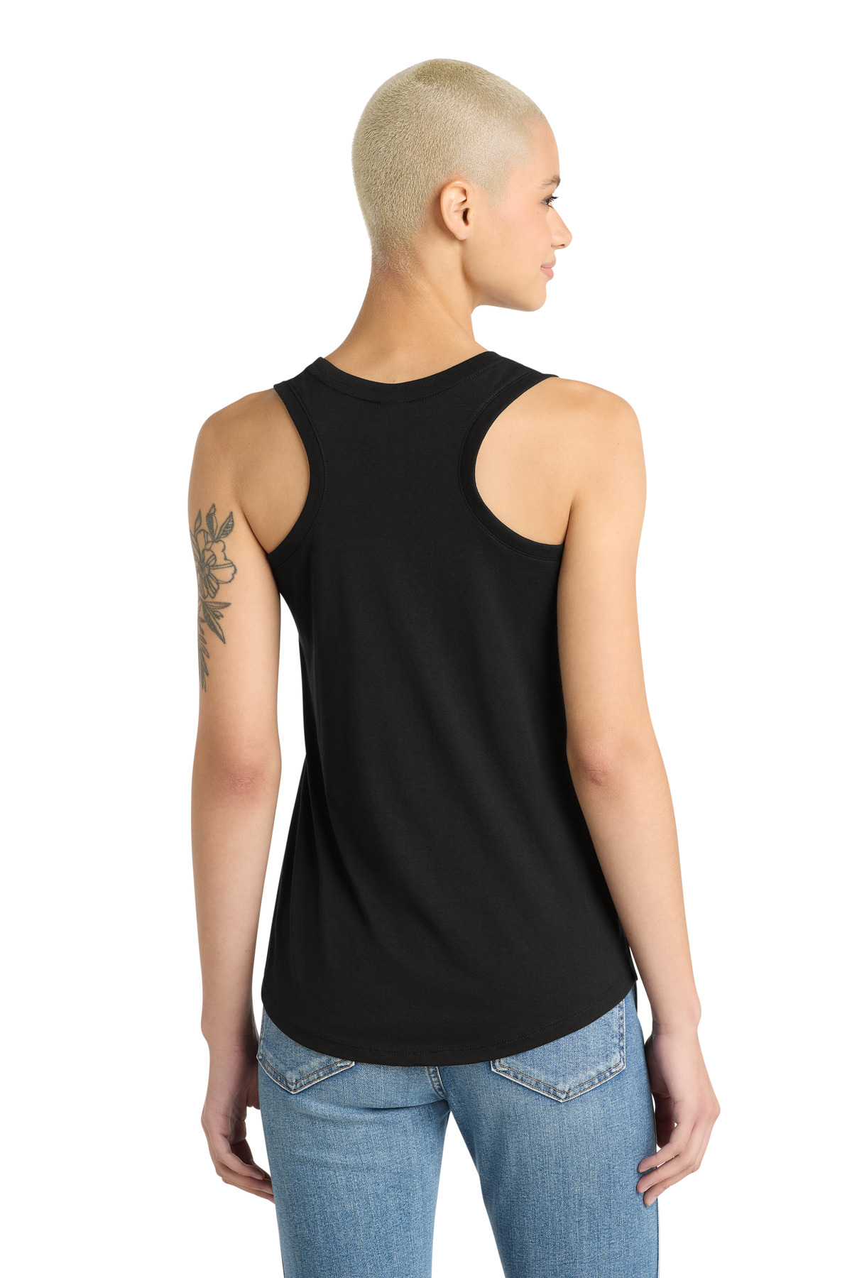 District Women's Perfect Tri Racerback Tank. DM138L 9