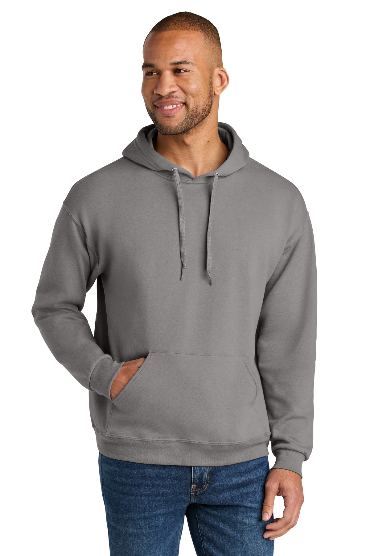 Jerzees Ultimate Unisex CVC Ring Spun Hooded Sweatshirt IC49M 102