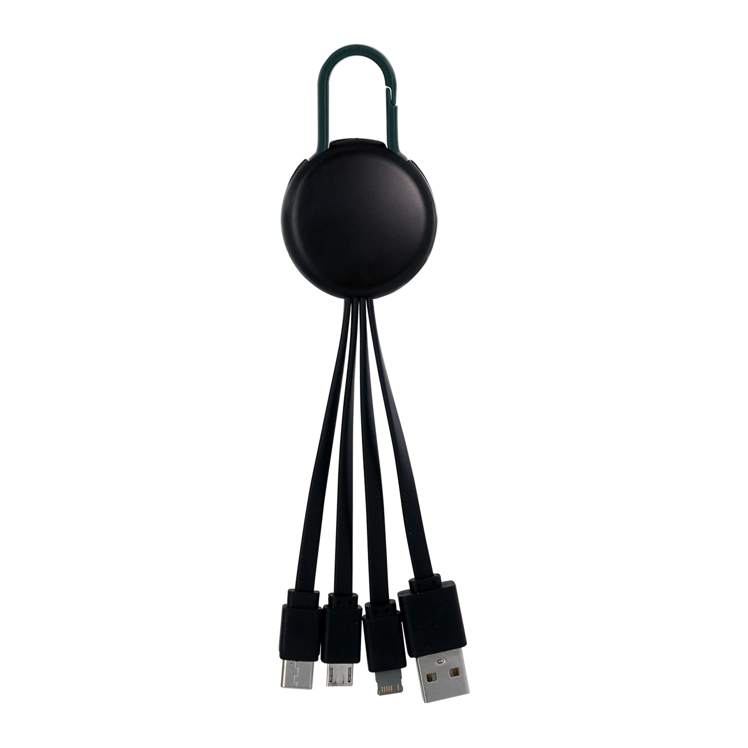 BLACK COLORFUL CLIP 3 IN 1 CHARGING CABLE 13