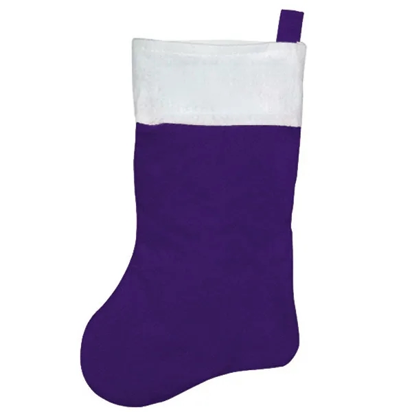 Large Holiday Felt Christmas Stocking - 10.5" W x 16" H 2