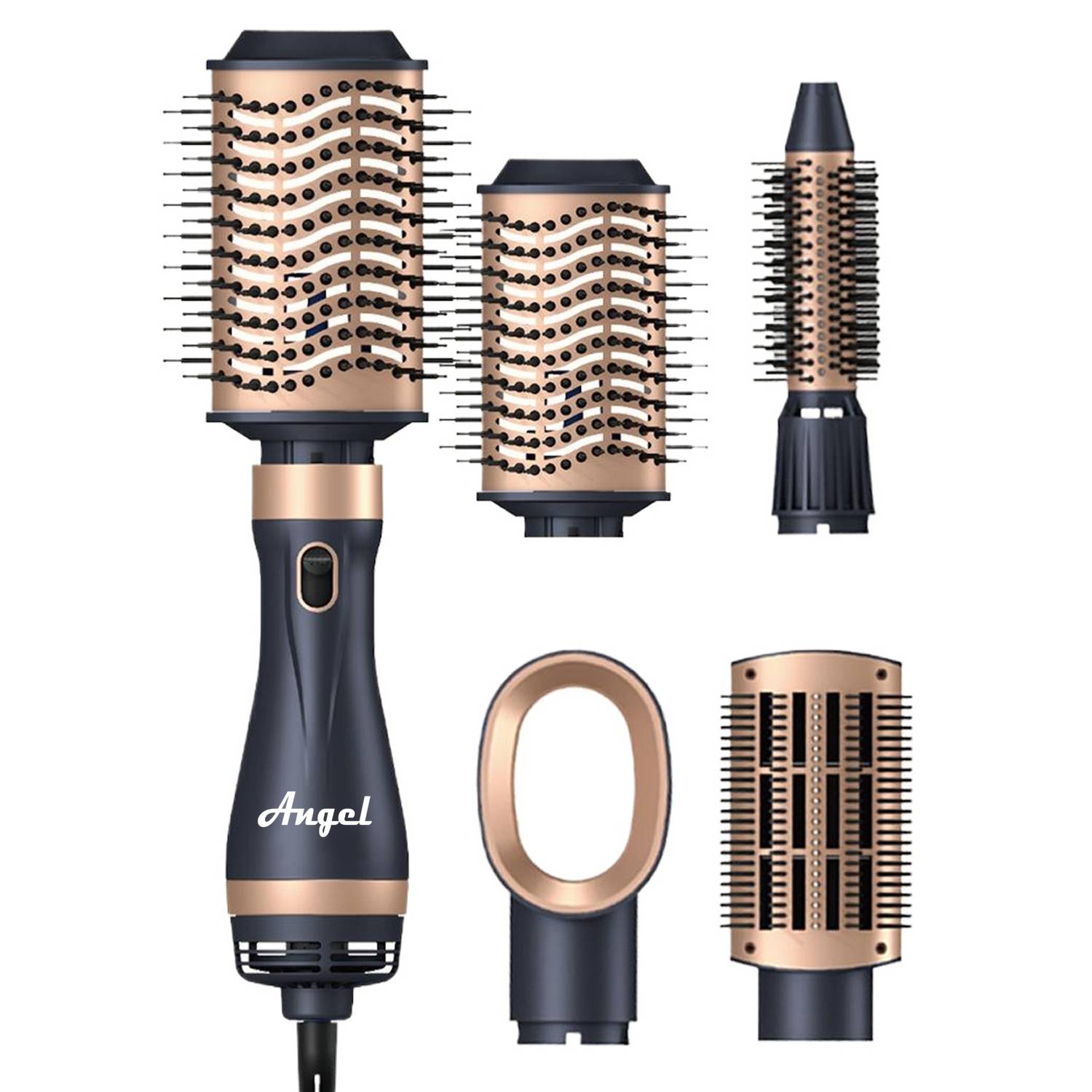 4 in 1 Multifunction Hot Air Hair Brush Dryer Straight Curl 1
