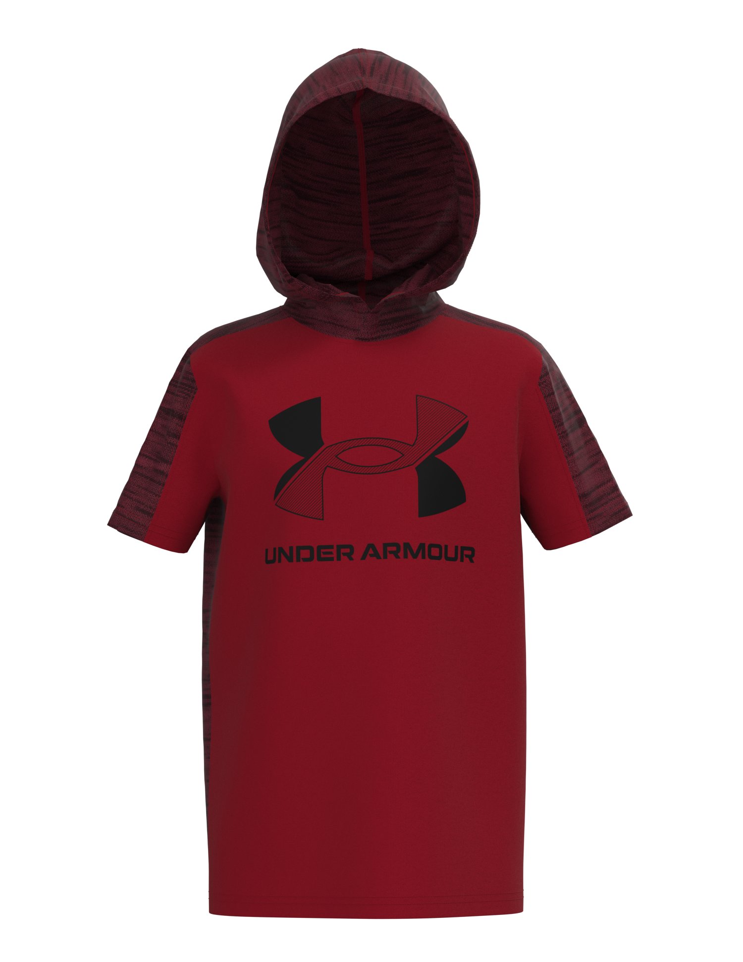 Boys' UA Tech Big Logo Short Sleeve Hoodie  3