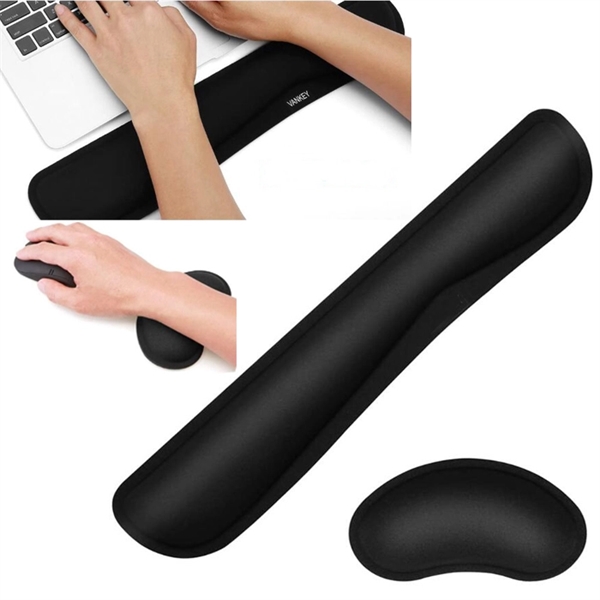 Keyboard Pad and Mouse Silica Gel Wrist Rest
