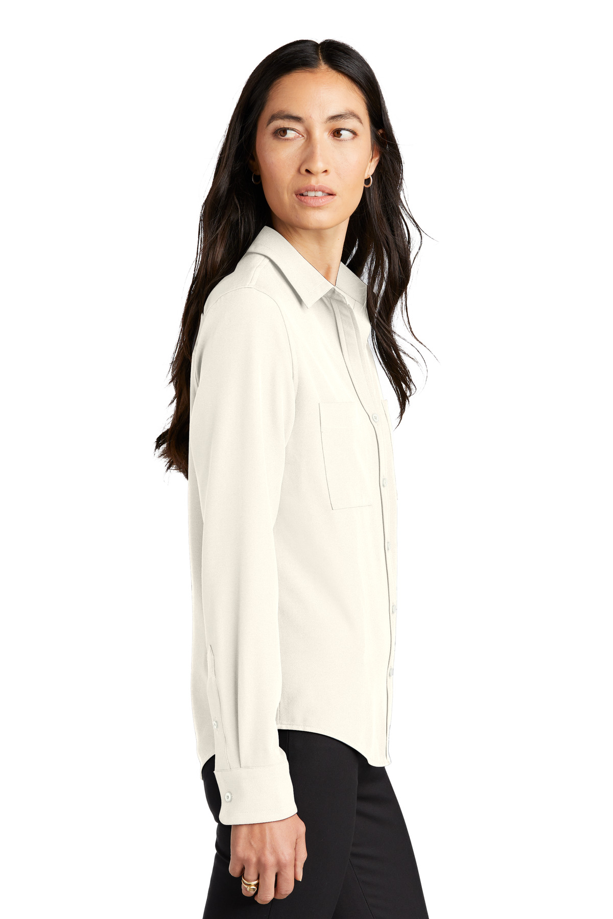 Mercer+Mettle Women's Stretch Crepe Long Sleeve Camp MM2013 19