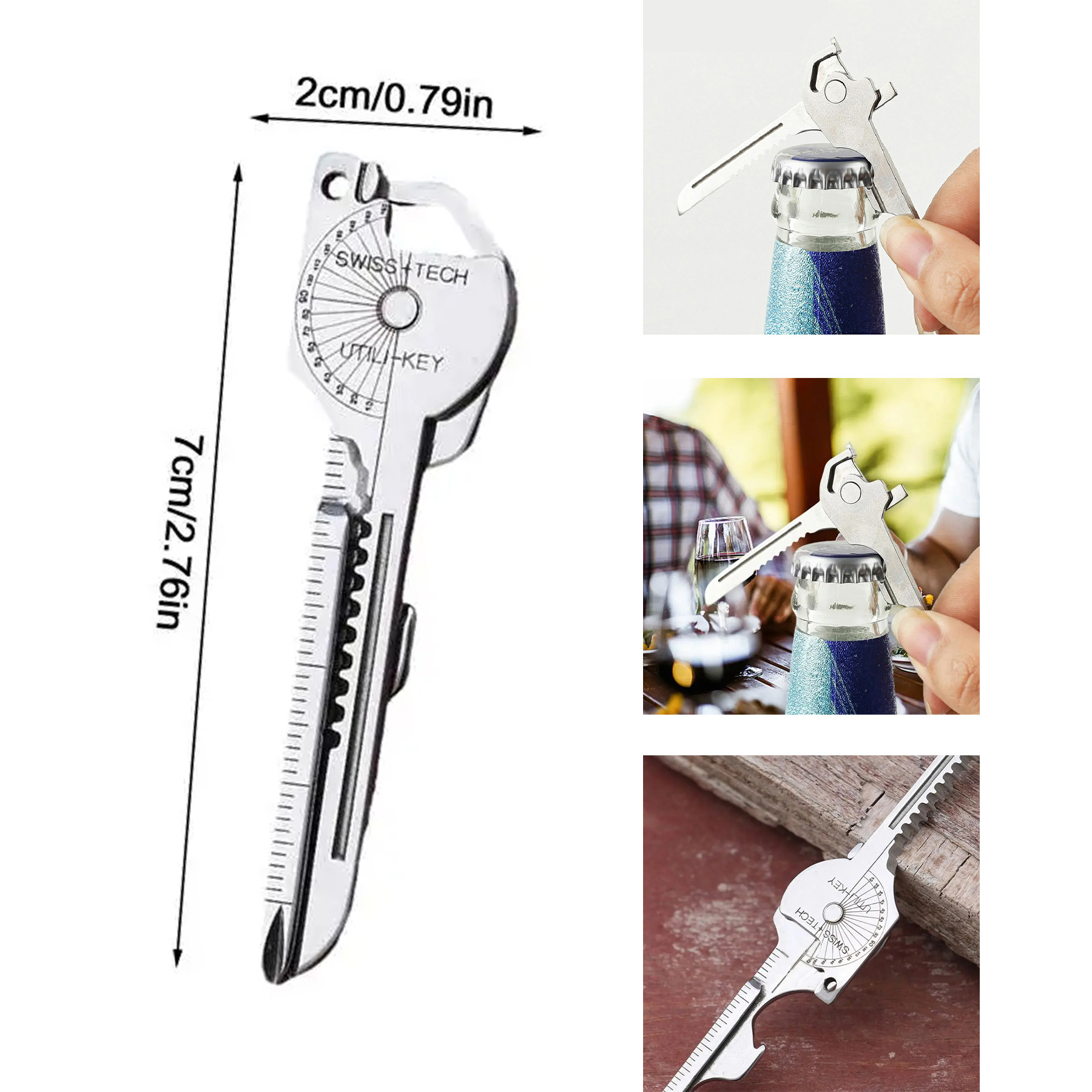 Multifunction Bottle Opener Screwdriver Keychain 2