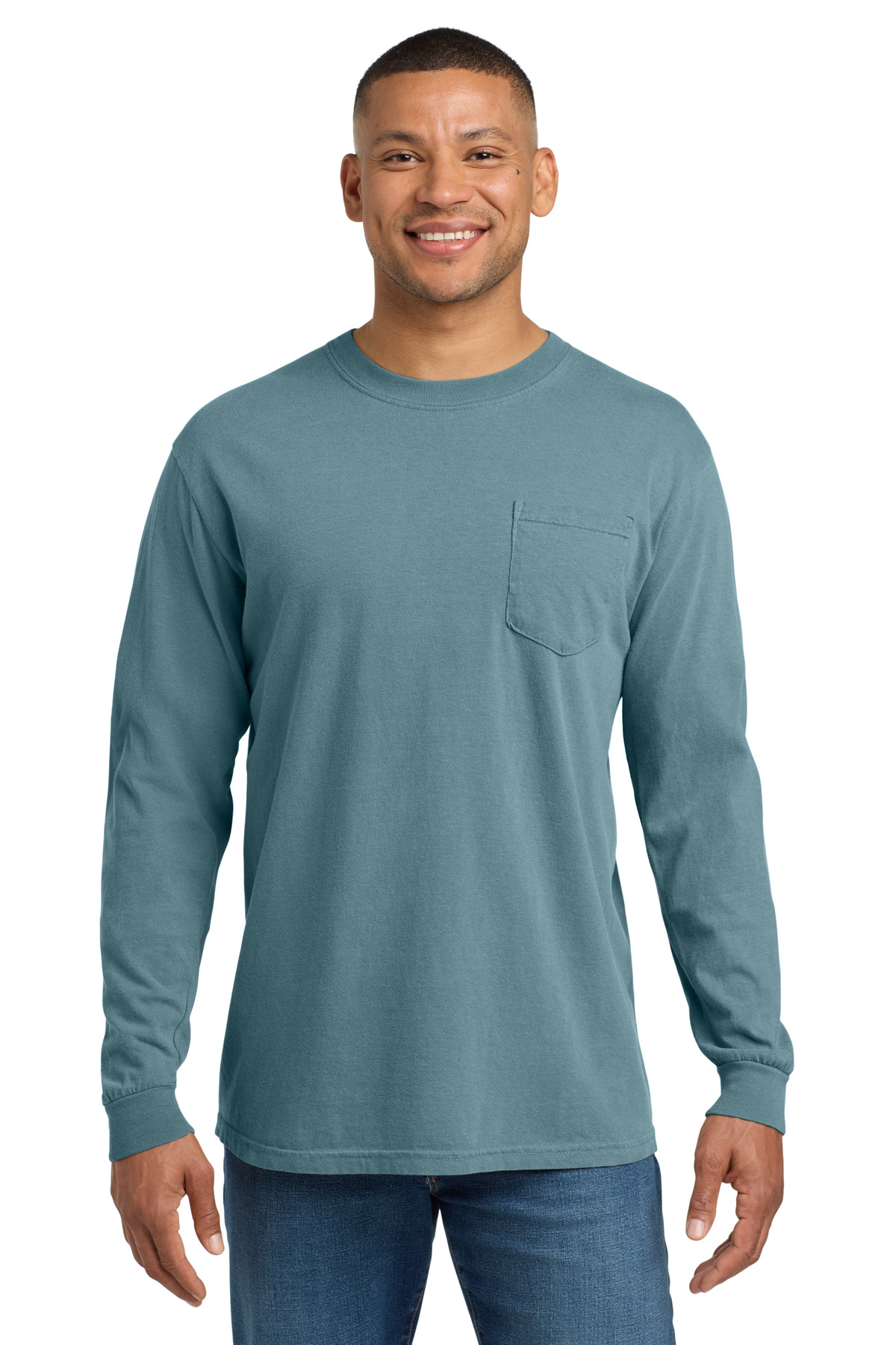 COMFORT COLORS Heavyweight Ring Spun Long Sleeve Pocket Tee. 4410 157