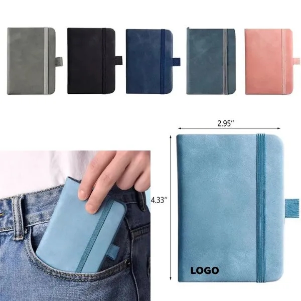 A7 Leather Pocket Notebooks with 200 Pages/100 Sheets 3