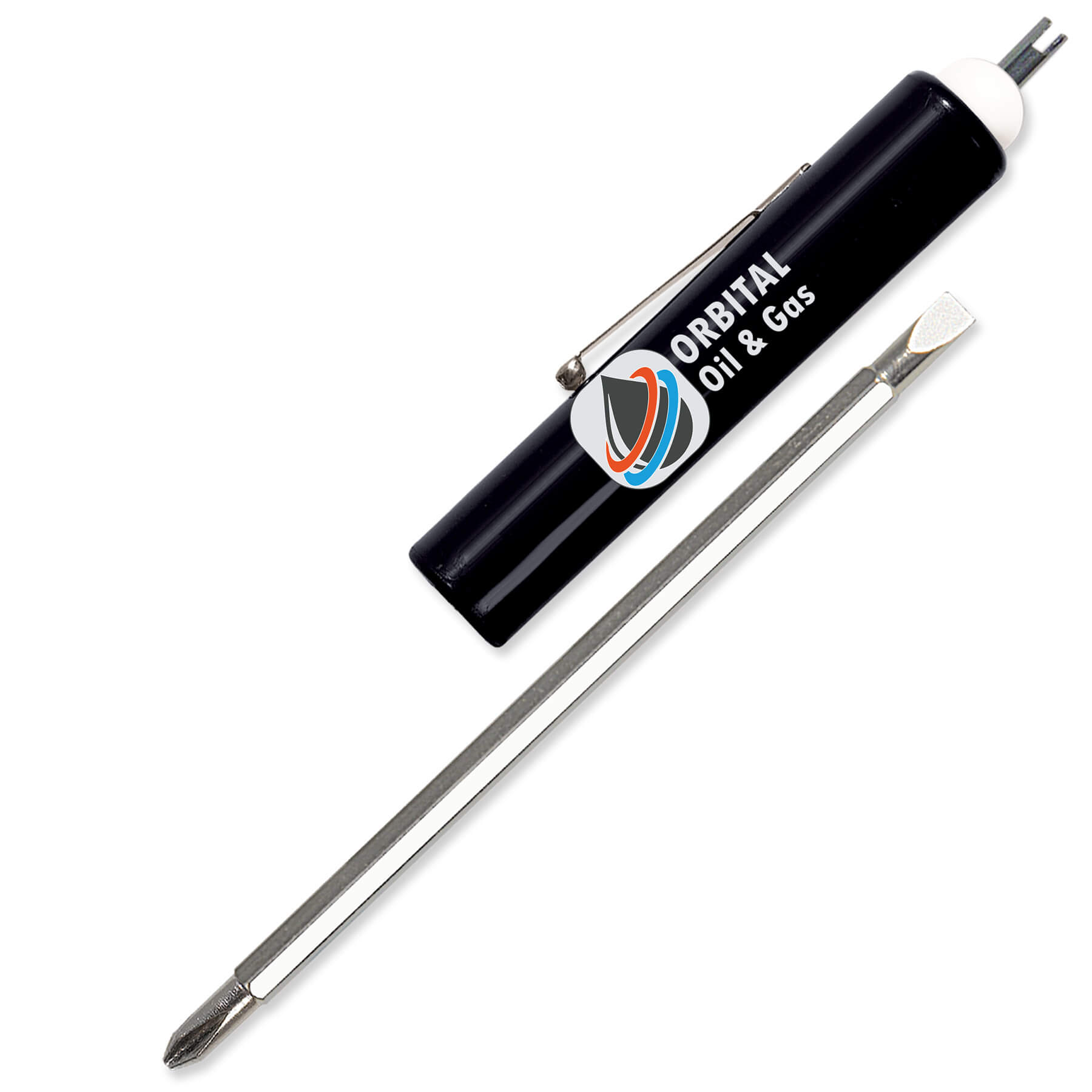 Jumbo Pocket Screwdriver Reversible Flat Blade + Valve Stem 23