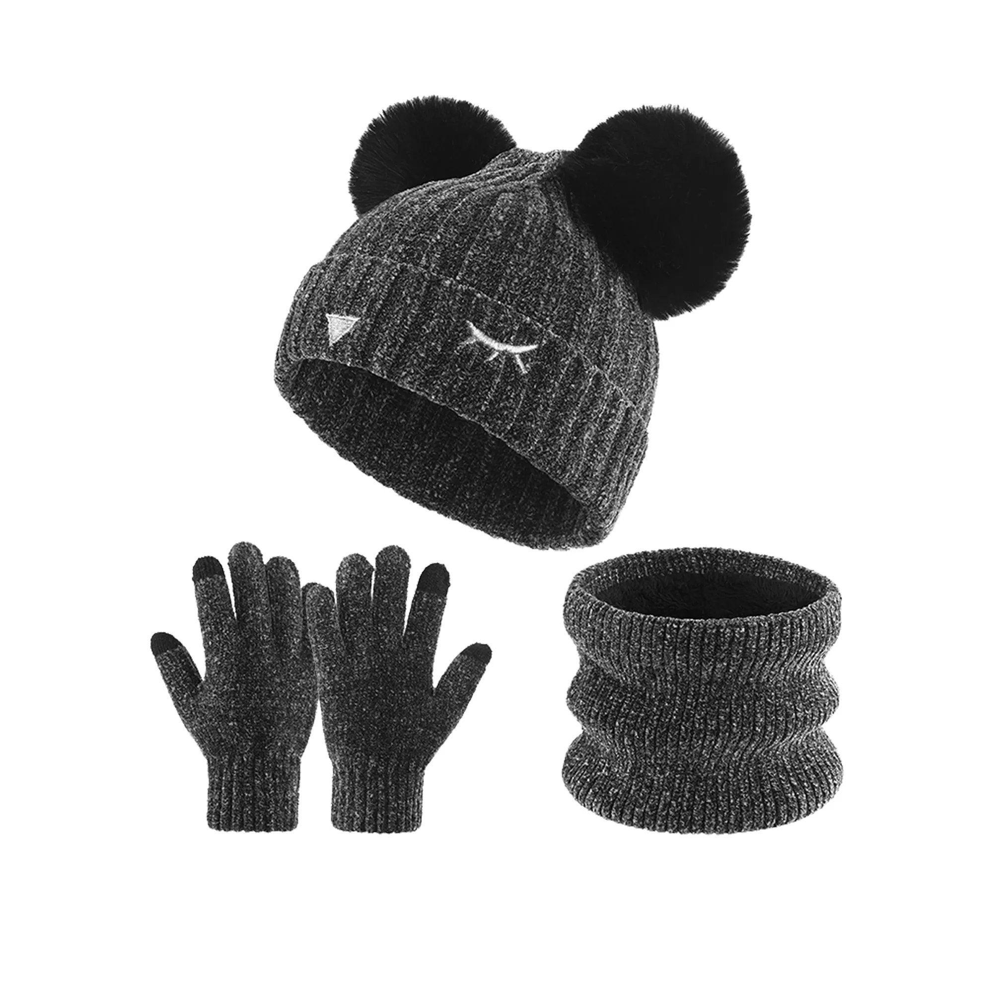 3-in-1 Children's Winter Gloves, Hat And Scarf Set 2