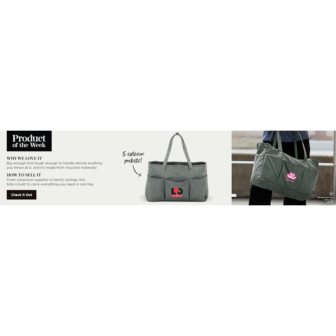 Vila Recycled Large Utility Tote 9