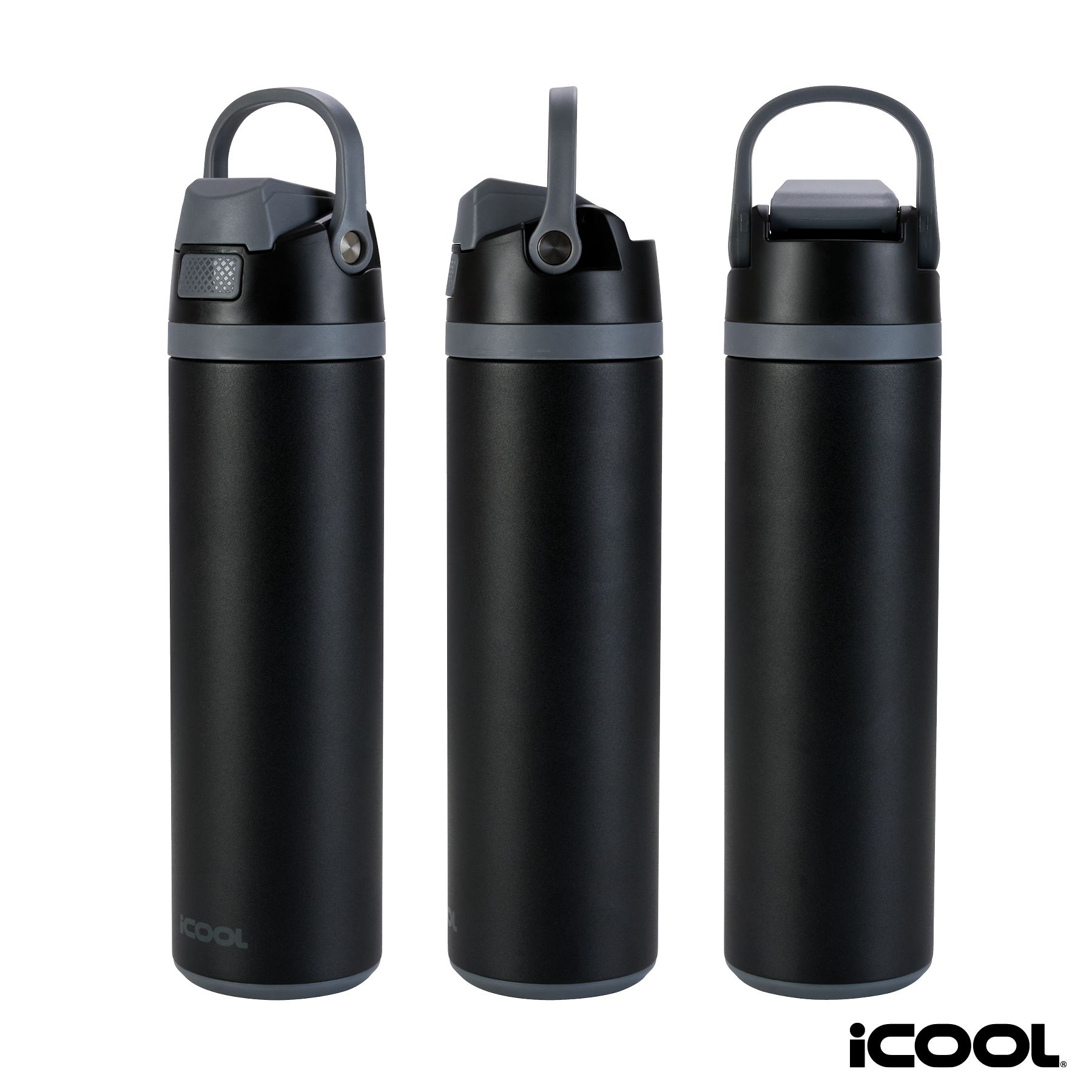 iCOOL® Manitou 24 oz. Double Wall, Recycled Stainless Steel Water Bottle 55