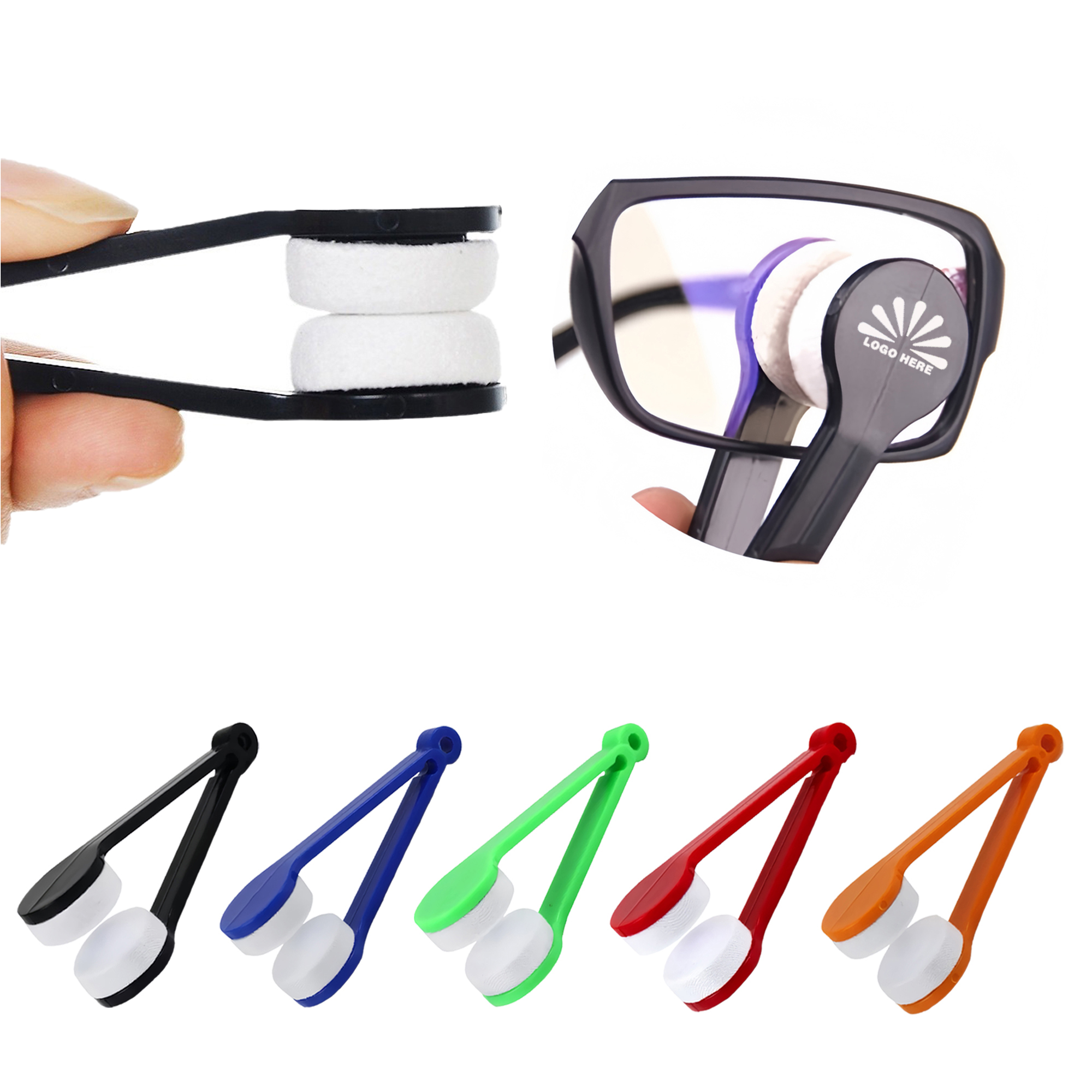 Portable Dual-Pad Eyeglass Lens Cleaner Tool 1