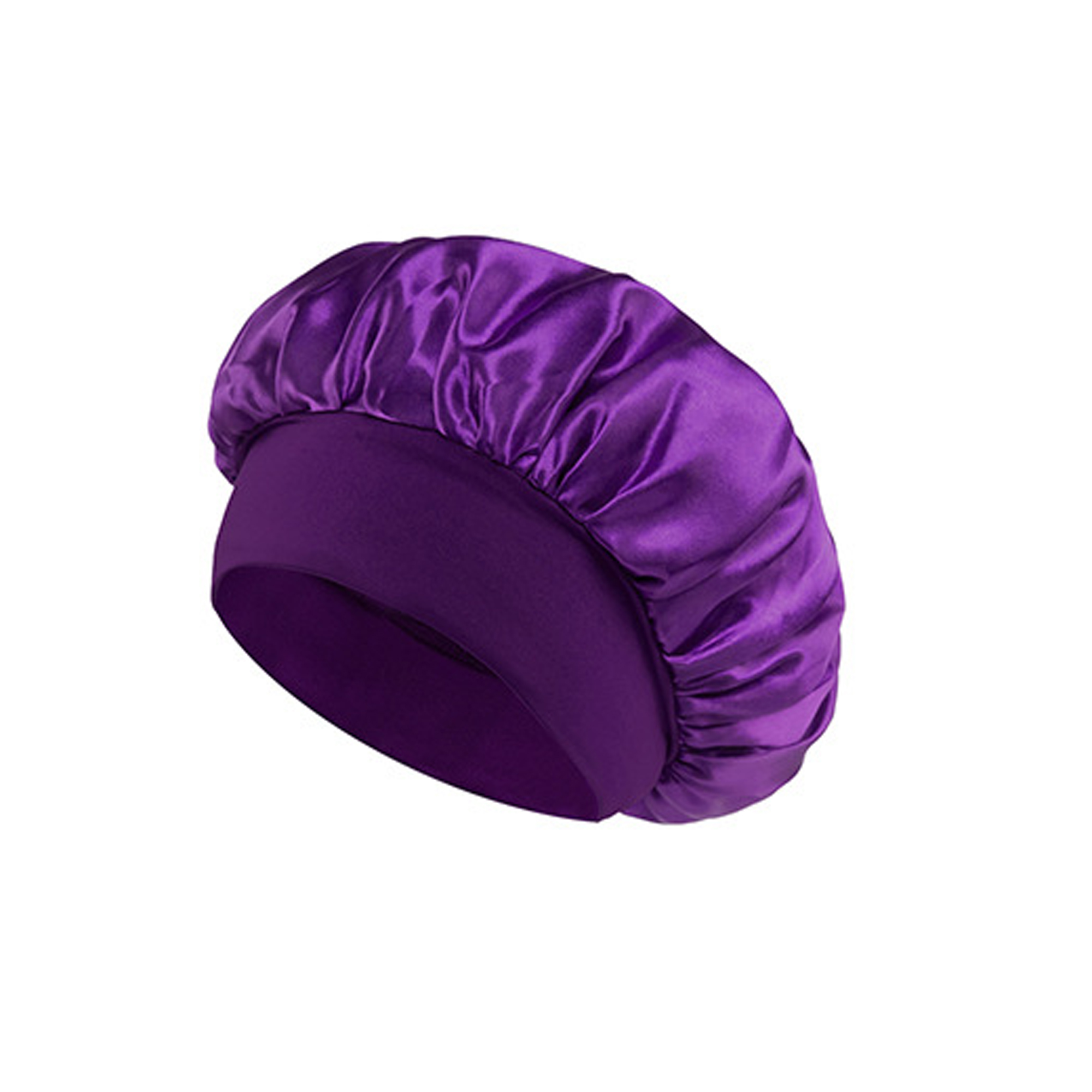Satin wide-brimmed women's chemo cap and  sleep cap 7