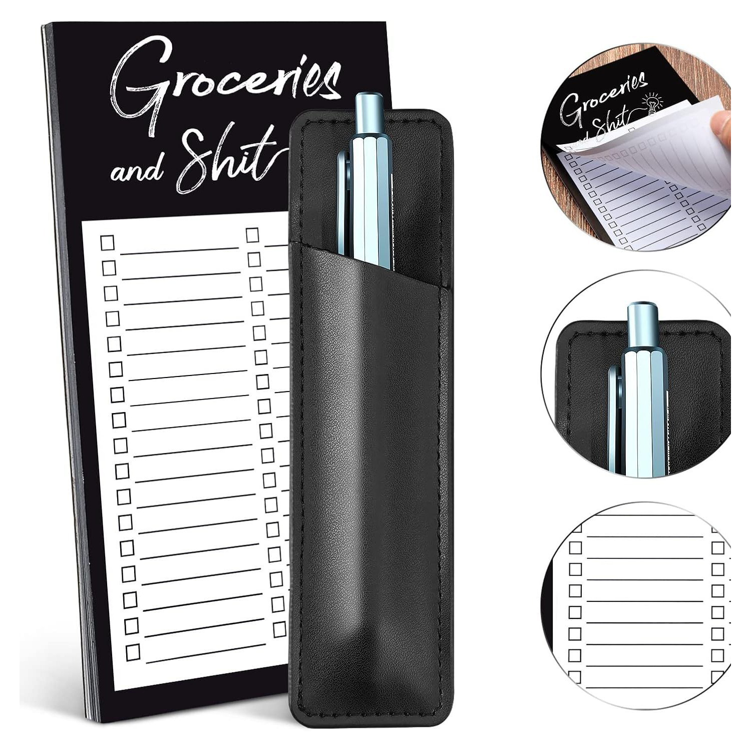 Magnetic Memo Notepad w/ Pen Holder 7