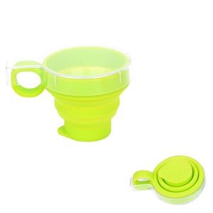 170ml Silicone Collapsible Cup With Sturdy Flat Lid 20