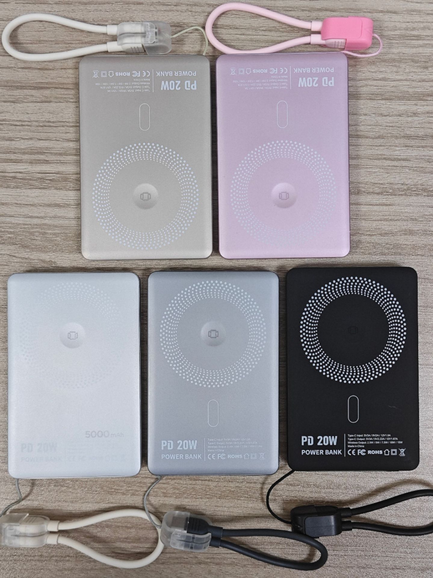 5000mAh Magnetic Portable Charger Power Bank with Stand 4
