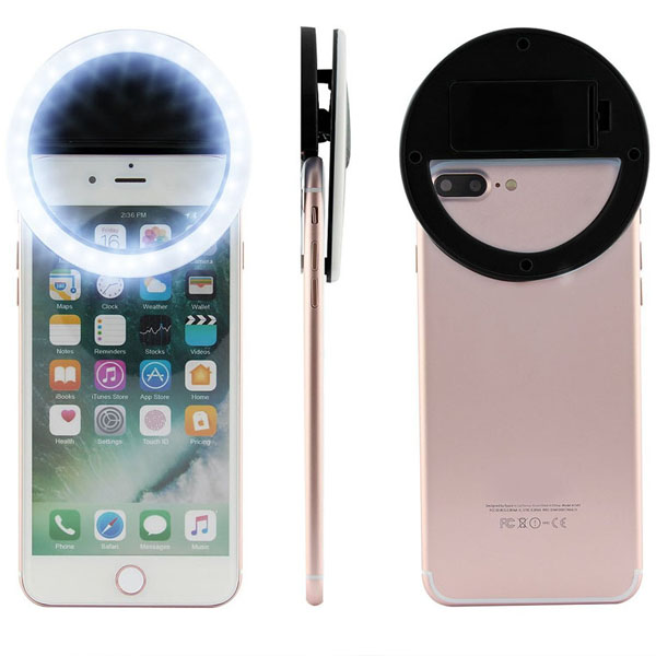 LED Selfie Ring Fill Light Battery Powered For Phone 5