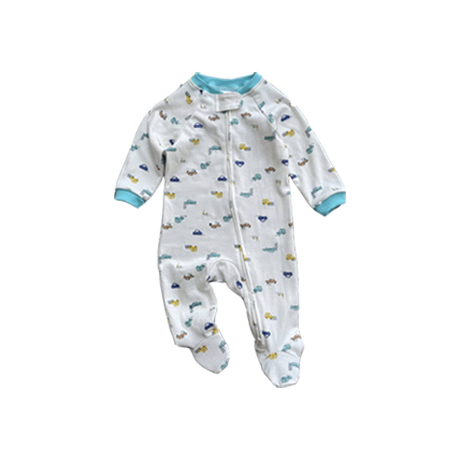 Baby one-piece pajamas with long sleeves and feet covered 3