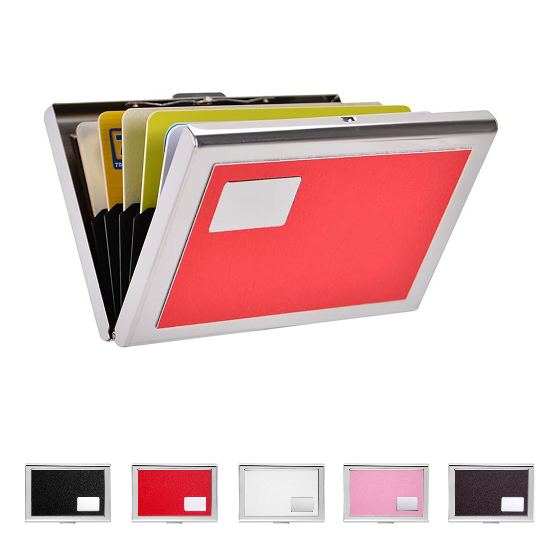 RFID Blocking Stainless Steel Credit Card Holder Wallet 4