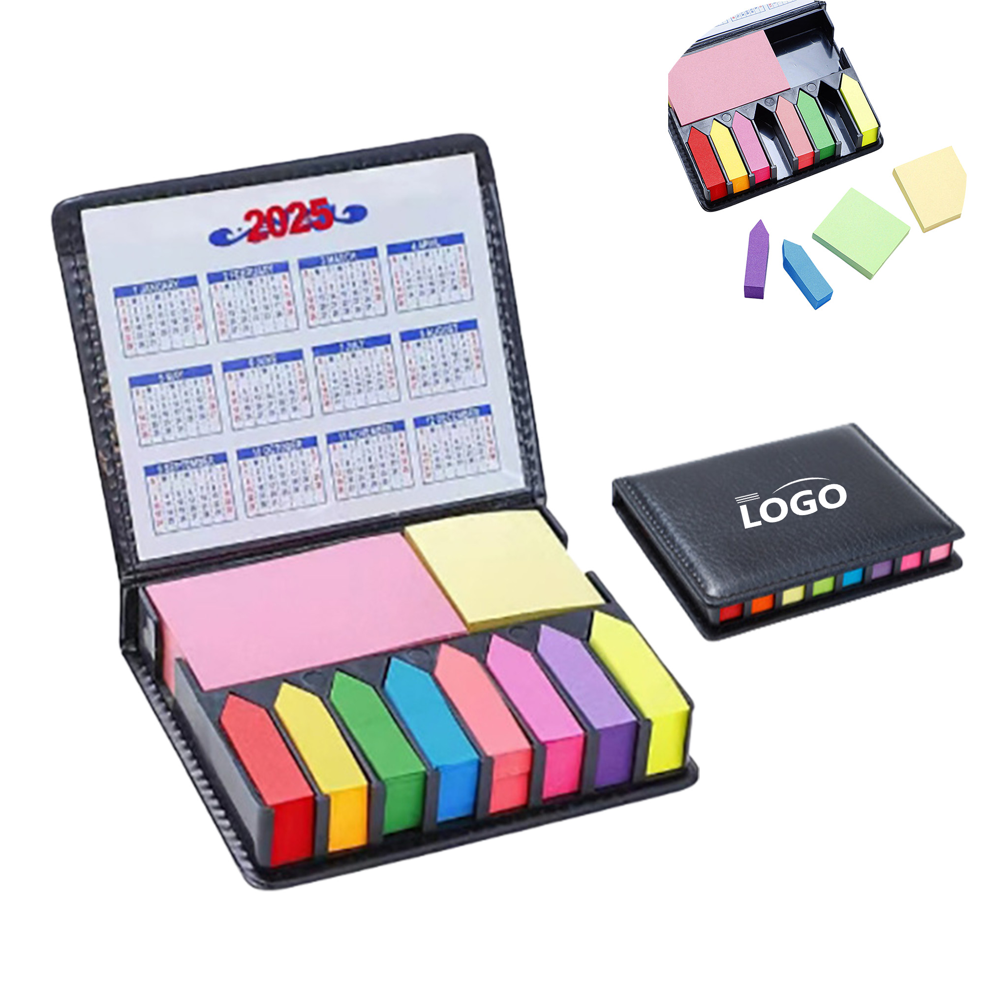 Colorful Sticky Note Dispenser with Calendar 6