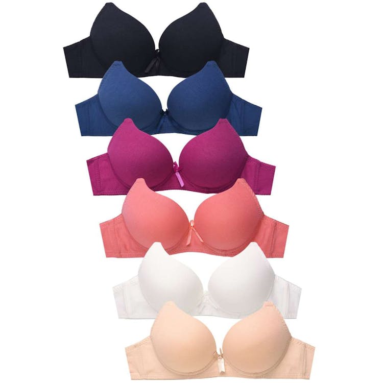 Women's Cotton Bras - 34-40C Cup 6 Colors 2