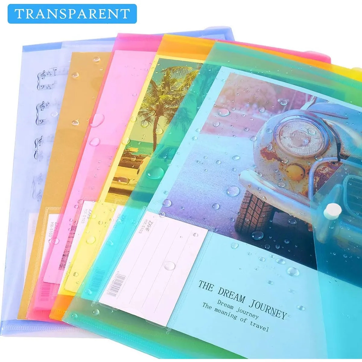 Transparent A4 File Envelopes 3