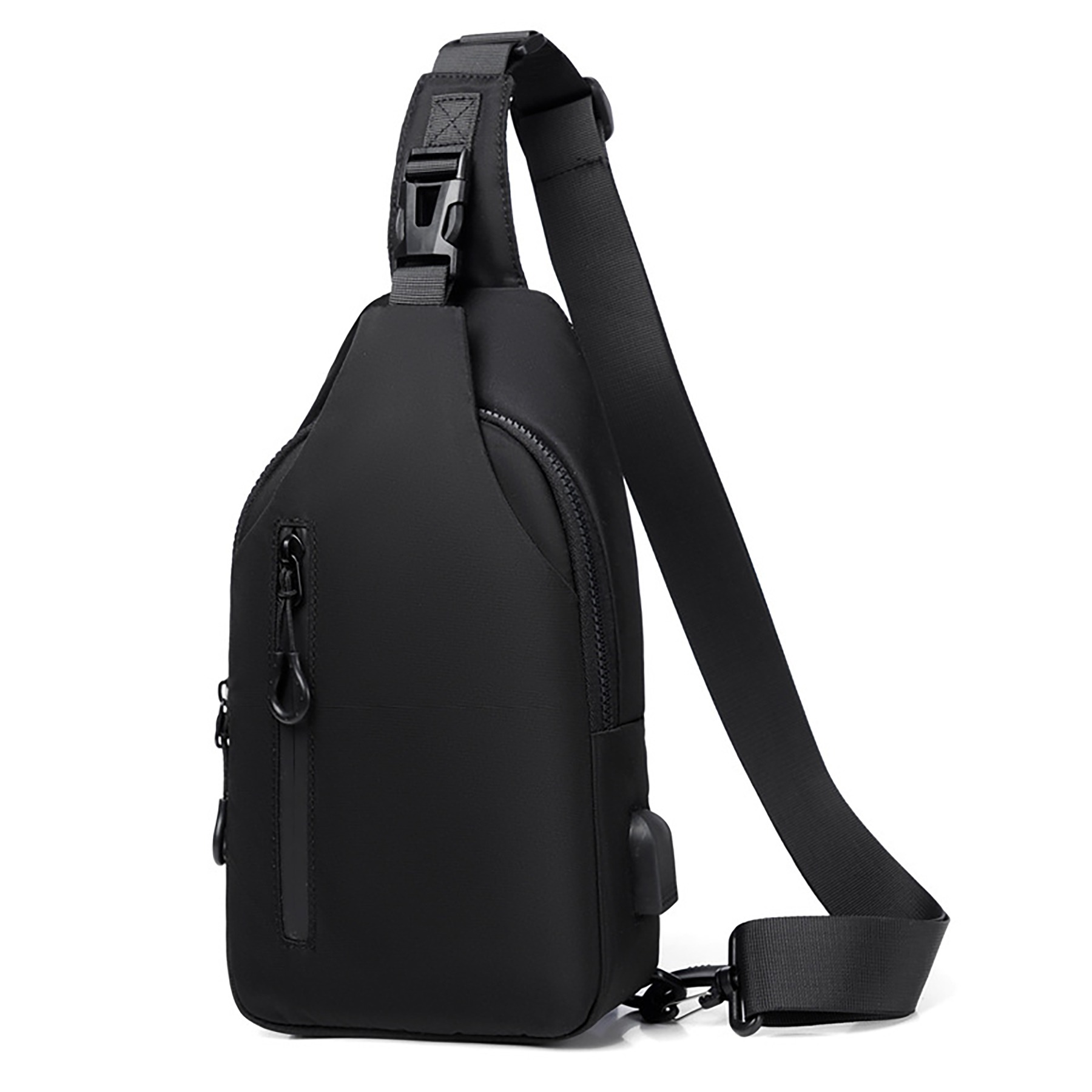 Daypack Sling Shoulder Chest Crossbody Bag For Men with USB Charging 6