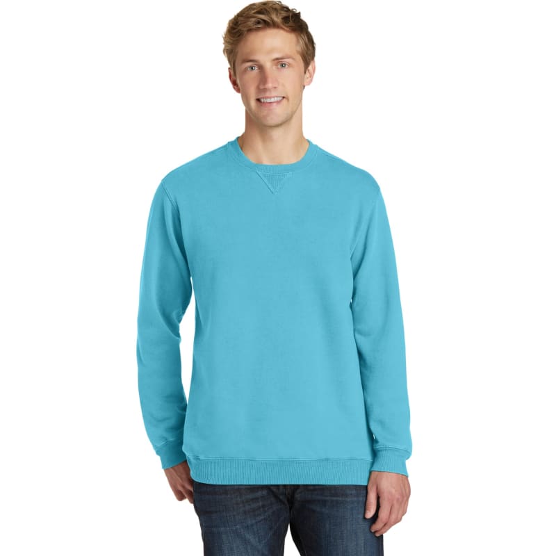 Port & Company Beach Wash Garment-Dyed Crewneck Sweatshirt, custom hoodie or sweatshirt with logo imprint 18