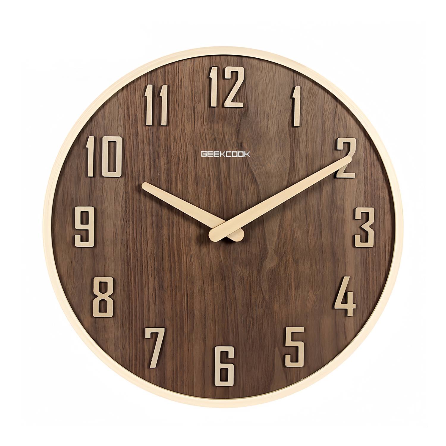 Silent Wooden Wall Clock 1