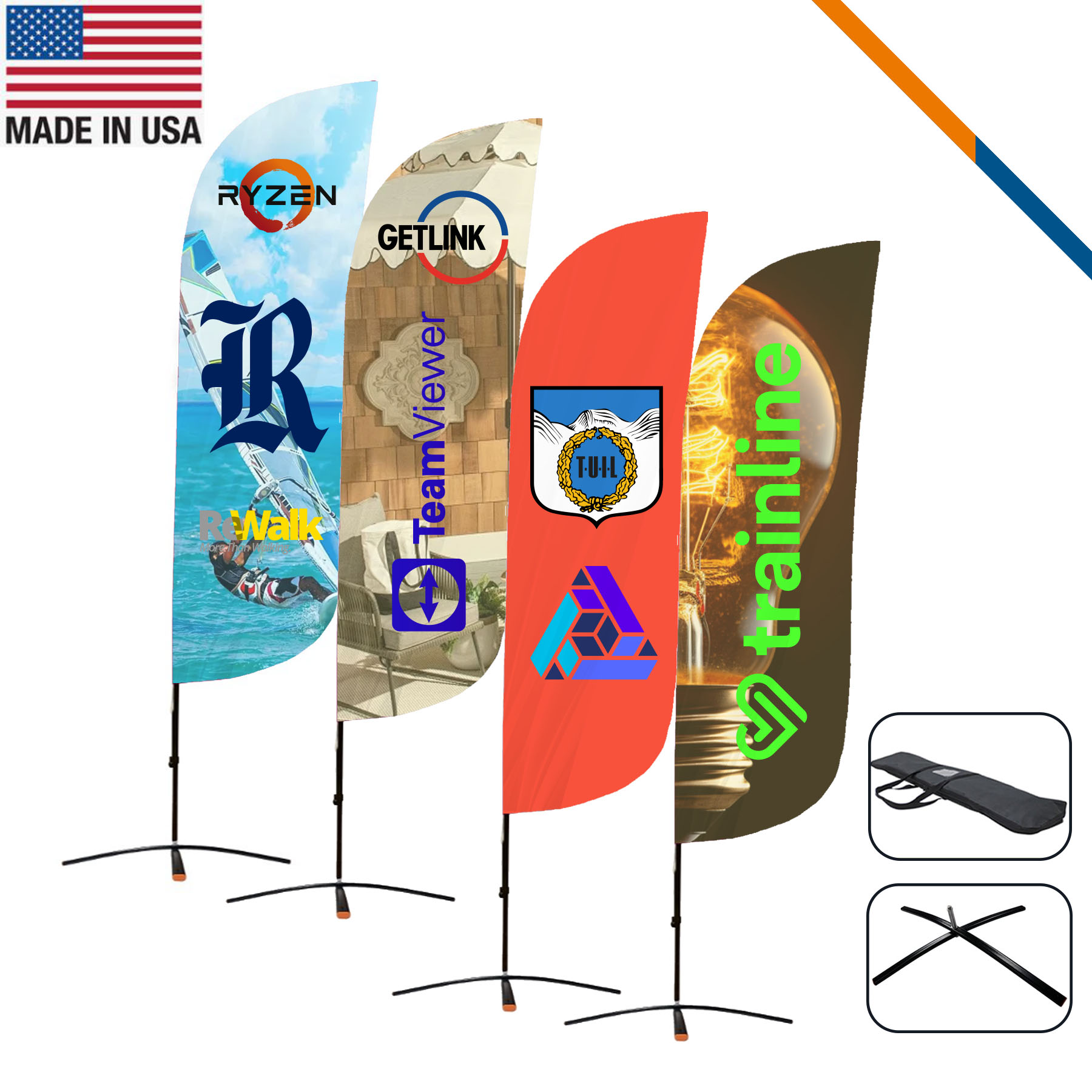 10' Nairo Double-Sided Feather Flag 1